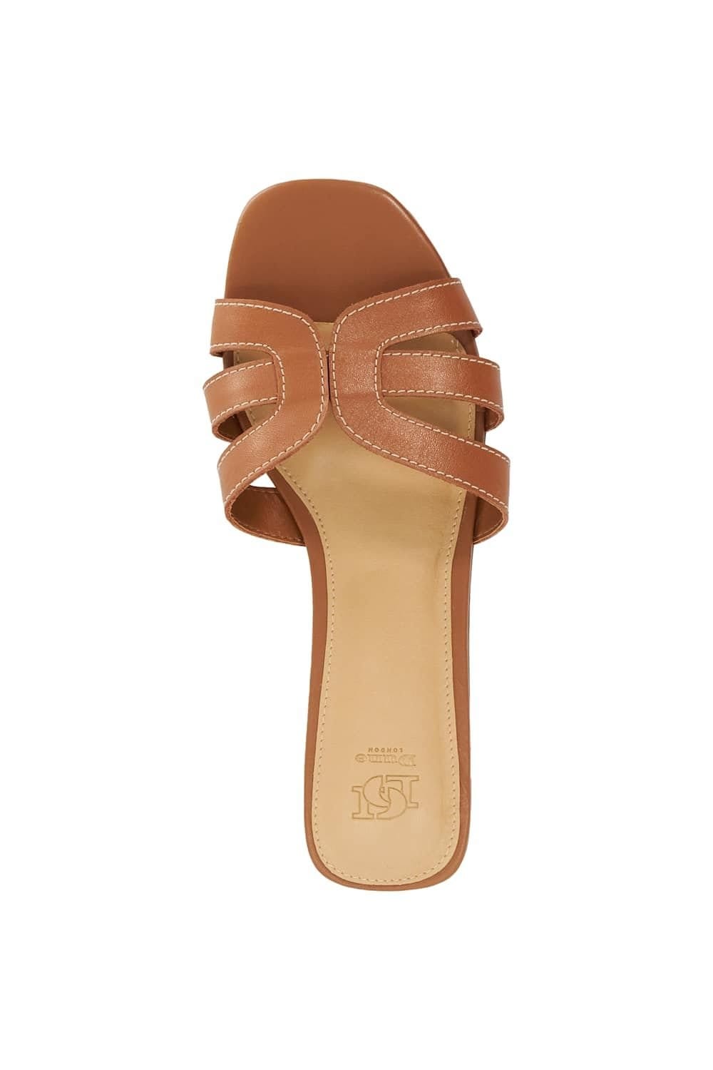 Dune London Dune London Women's 'Larrissa' Leather Sandals in Brown - 4