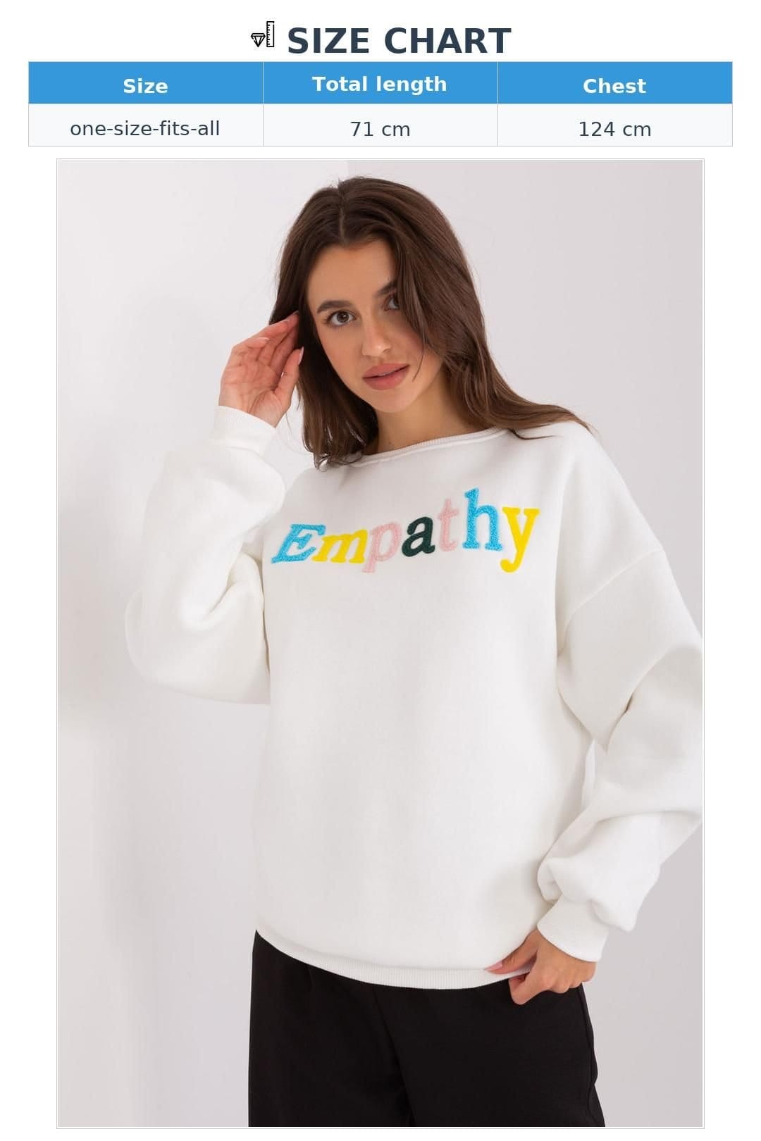 Love Lace Love Lace Women's Overhead Slogan Pattern Sweatshirt Shirt in White - 4