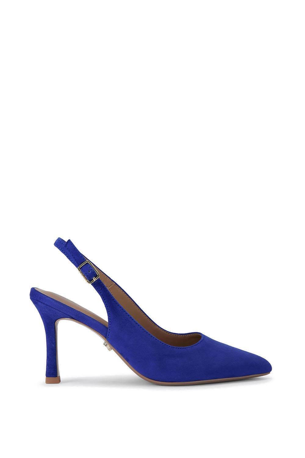 Carvela Carvela Women's 'Corletta Sling Court' Suede Heels in Blue - 4