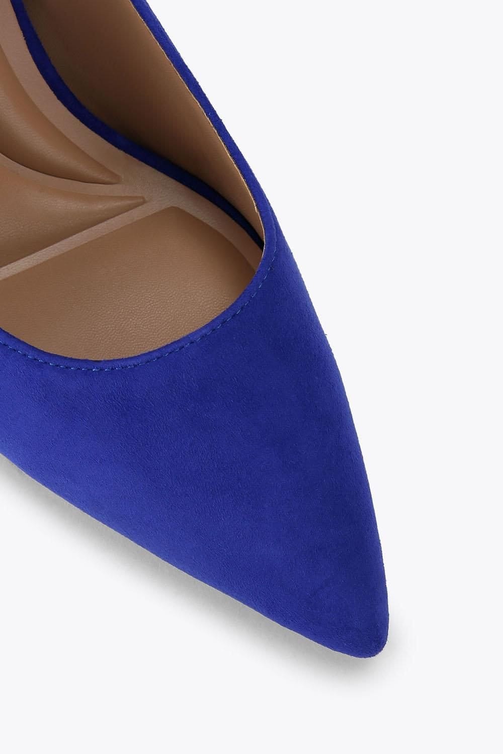Carvela Carvela Women's 'Corletta Sling Court' Suede Heels in Blue - 4