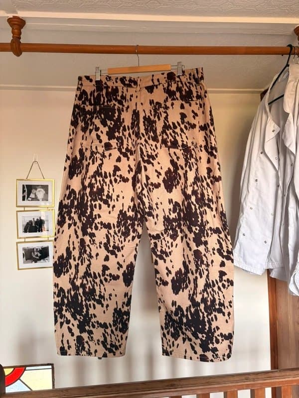 ASOS Cowhide/Cowprint Barrel jeans
