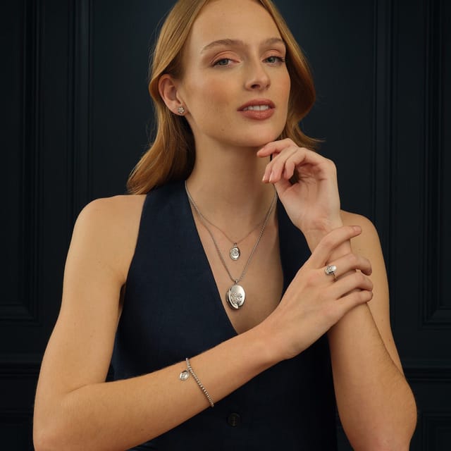 Clogau Clogau Women's Nature's Wonder Sterling Silver Forget-Me-Not Stud Earrings in Metallics - 3