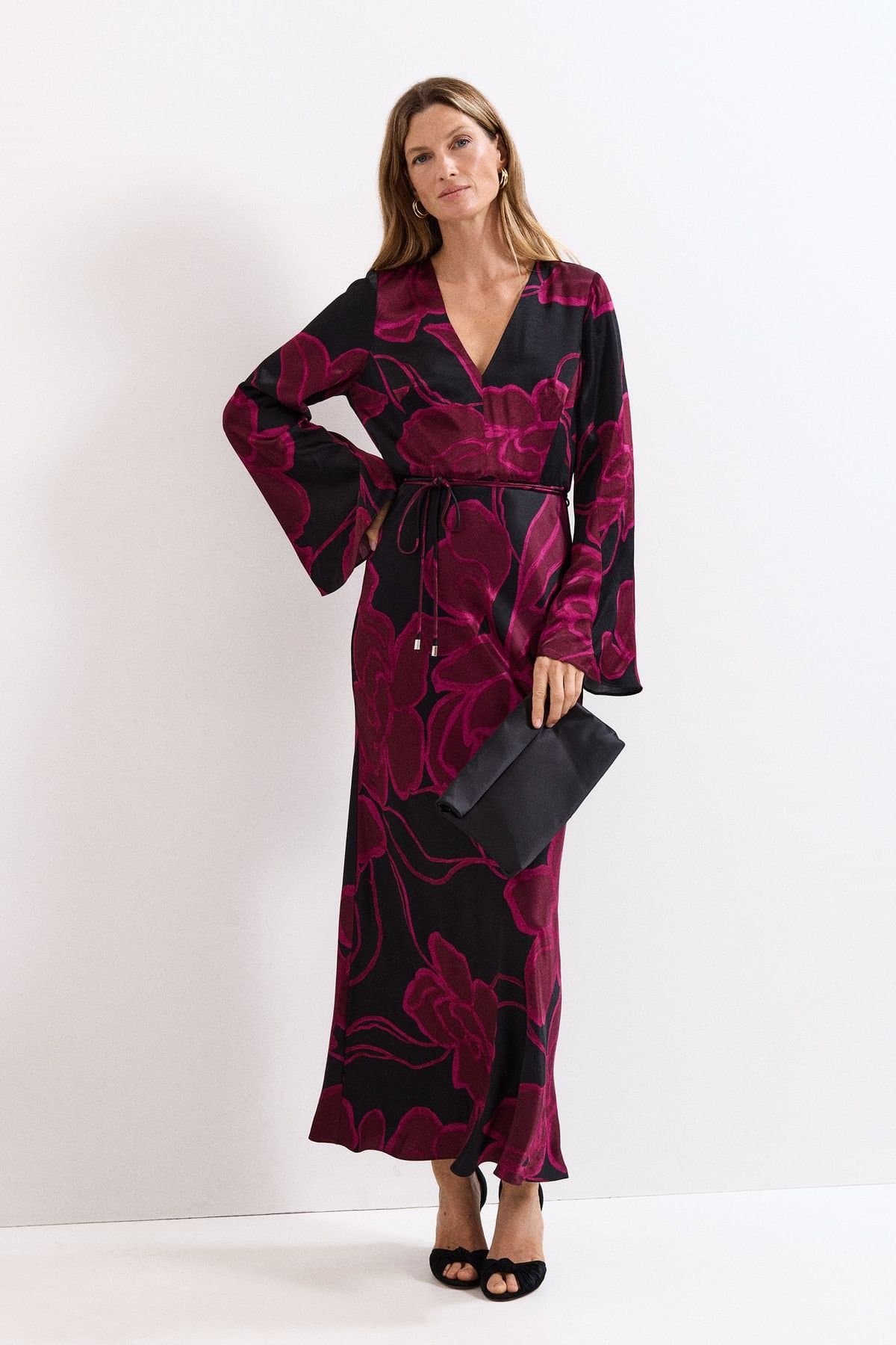 Phase Eight Phase Eight Women's Rhea Maxi Dress in Fuchsia