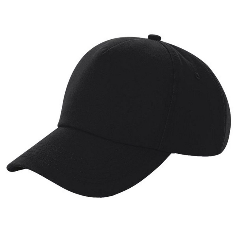 Beechfield Beechfield Men's Authentic 5-Panel Cap in True Black - 3