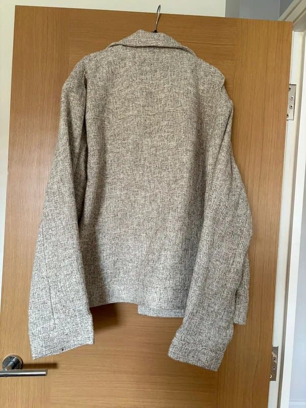 H&M H&M Oatmeal Textured Tweed Jacket / Overshirt
