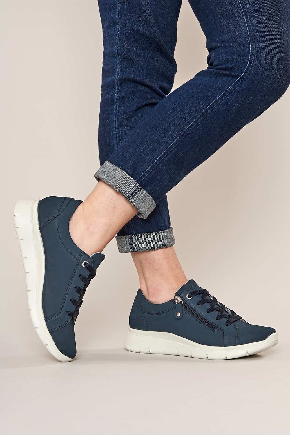 Moshulu Moshulu Women's 'Kensey' Casual Lightweight Trainers in Indigo