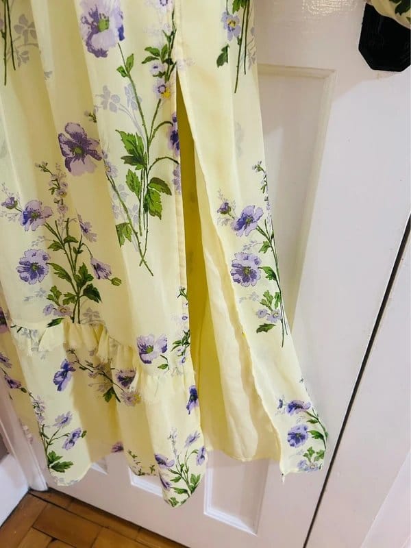 ASOS Yellow Floral Print Maxi Dress for Special Occasions