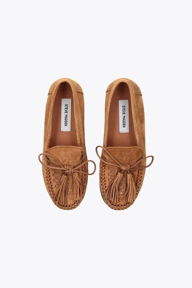 Steve Madden STEVE MADDEN Women's 'Yaira Tan Suede' Suede Flats - 2