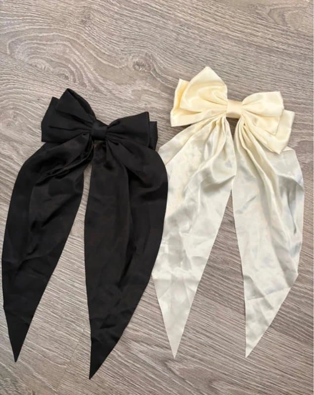 Zara Zara oversized hair bow clips
