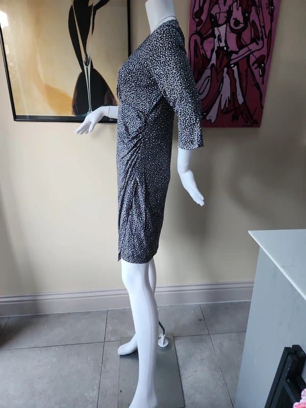 Olsen Leopard print wrap dress