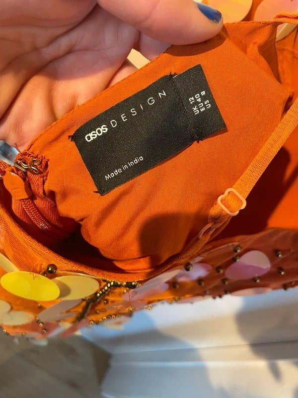 ASOS ASOS festival cross back sequin dress