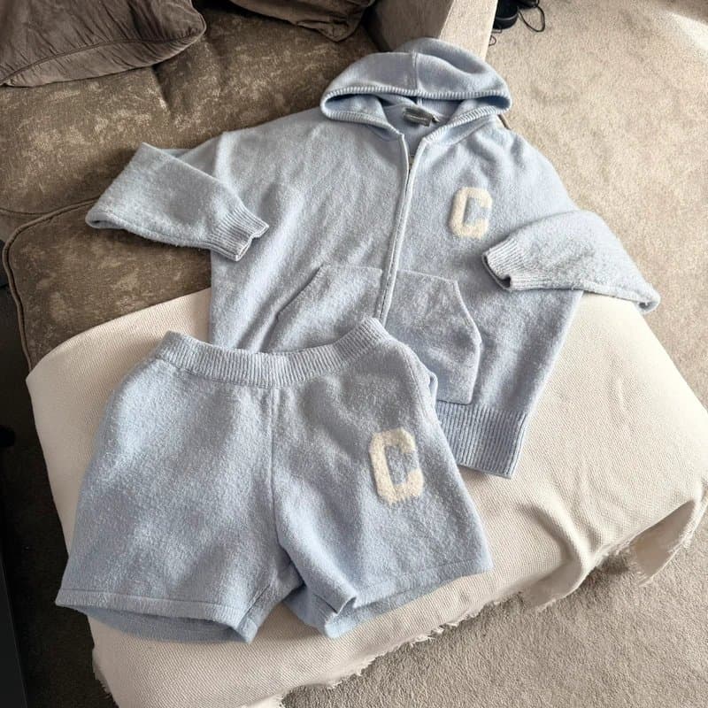 Cernucci Cernucci blue knitted tracksuit