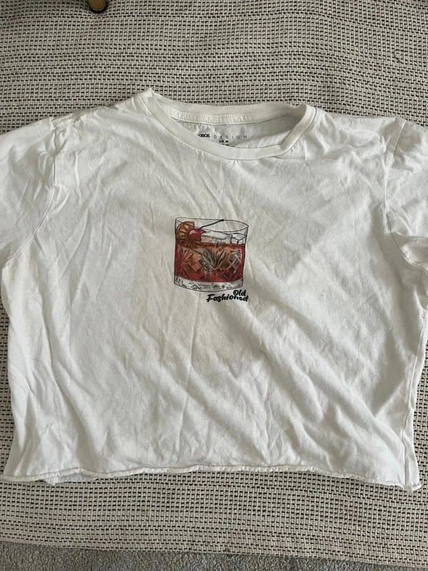 ASOS Design Graphic crop top