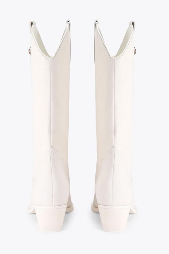 Kurt Geiger London Kurt Geiger London Women's 'Kc Kiss Cowboy Boot' Suede Boots in White - 3