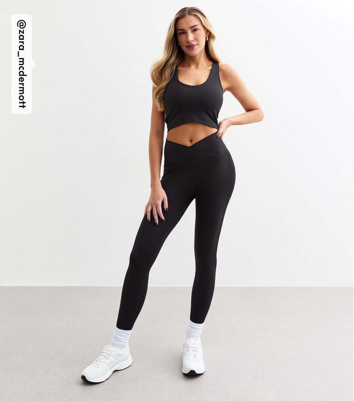 Rise Black Label Black Cross Over Leggings