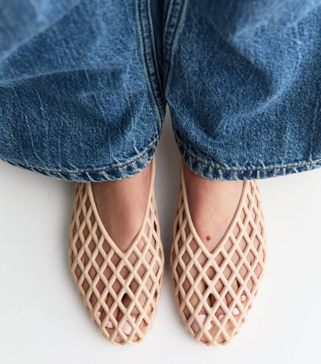 New Look Women's Truffle Pink Jelly Ballet Pumps New Look - 2