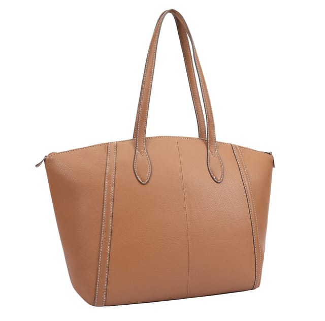 Paul Costelloe Paul Costelloe Women's Shiriya Leather Shoulder Bag in Tan - 2