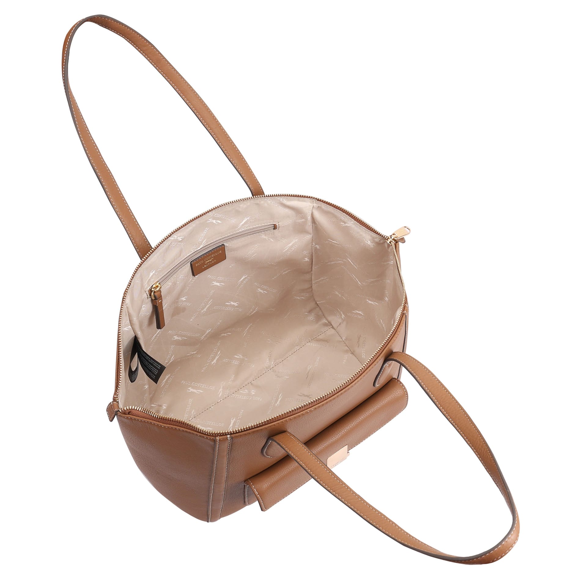 Paul Costelloe Paul Costelloe Women's Shiriya Leather Shoulder Bag in Tan - 4