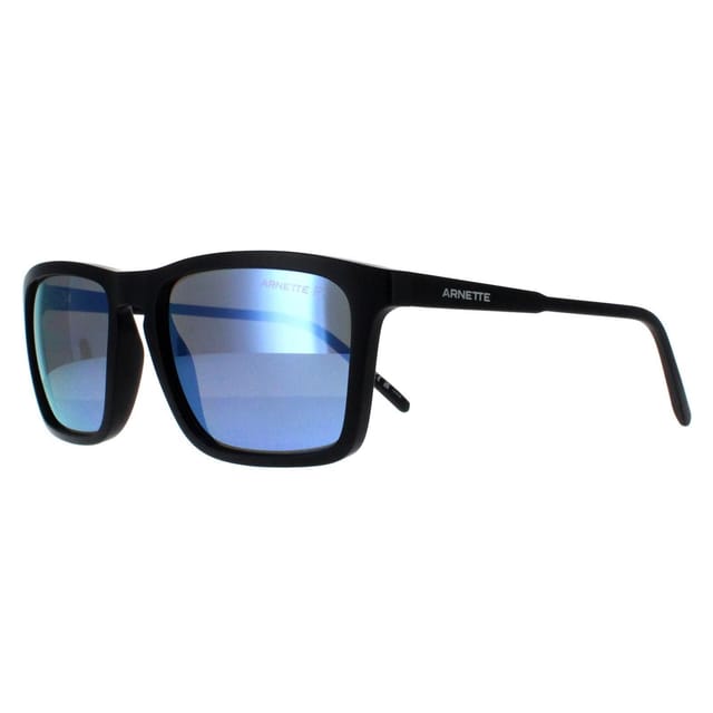 Arnette Arnette Men's Rectangle Matte Black Dark Grey Mirror Water Polarized AN4283 Shyguy - 2