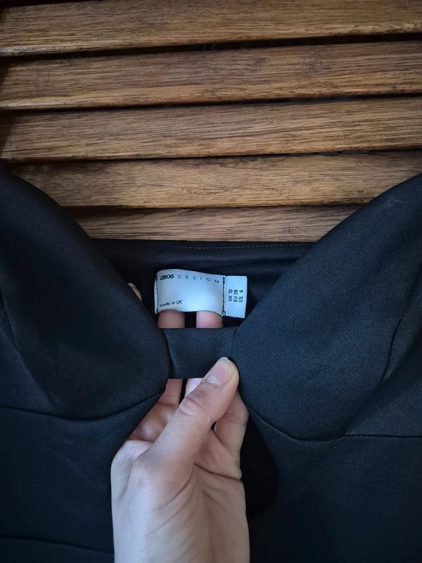 ASOS Long black party,cocktail dress - 1