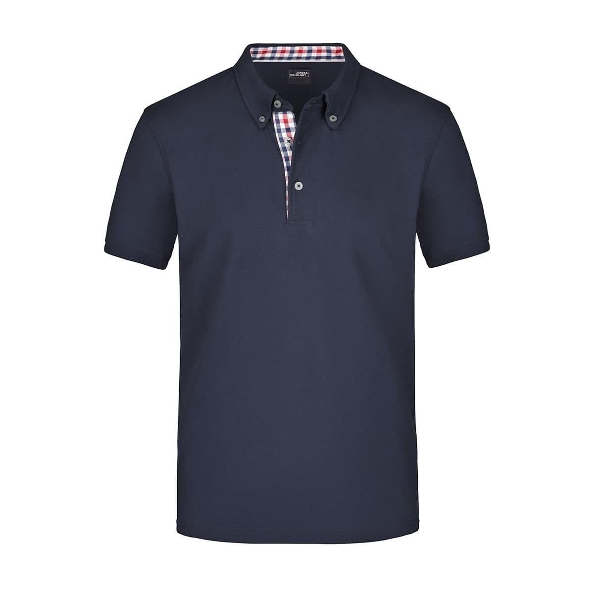 James and Nicholson James and Nicholson Men's Plain Polo Shirt in Navy