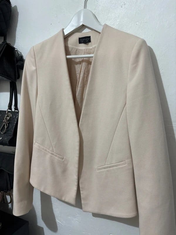 Topshop beige pink blazer - 1