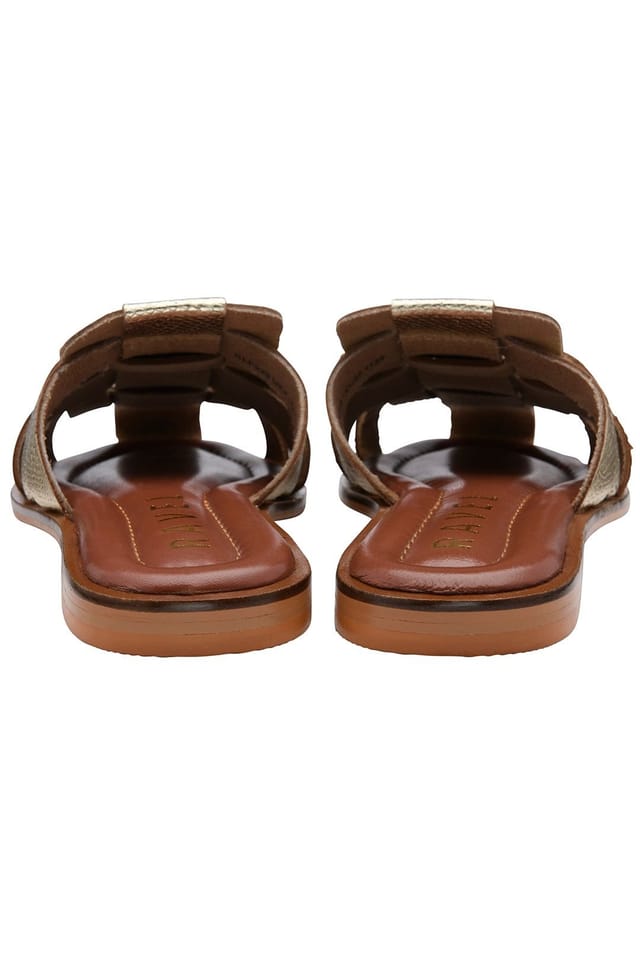 Ravel Ravel Women's 'Mitford' Leather Mule Sandals in Gold - 3