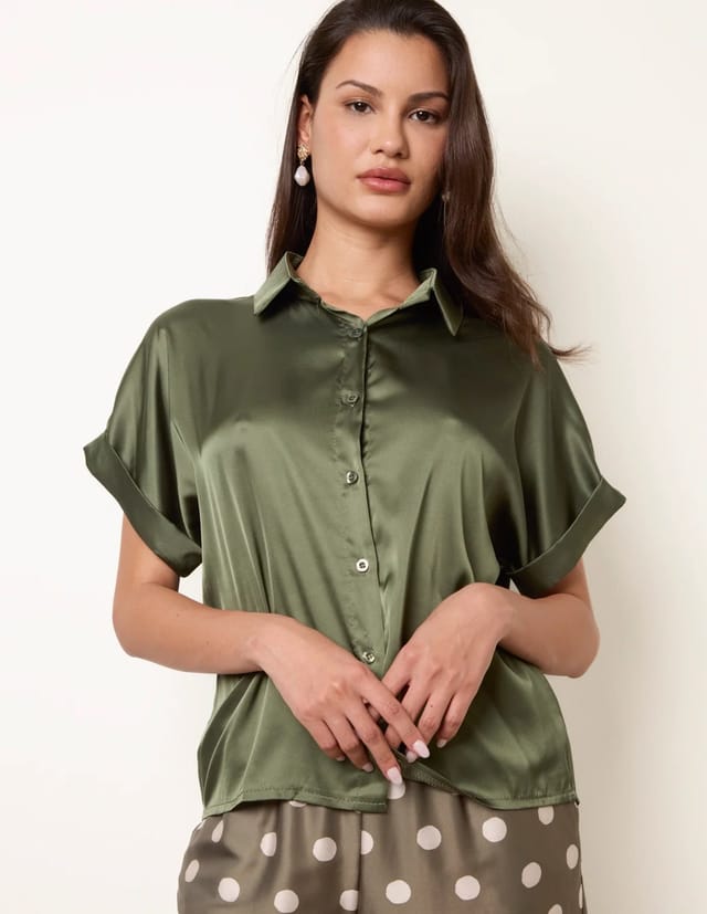 Blue Vanilla Tie Shirt Polka Dot Trouser Set - 3