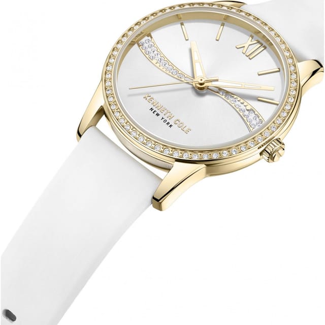 Kenneth Cole Kenneth Cole Women's KCWLA2219602 Classic 36mm Quartz Watch in White - 3