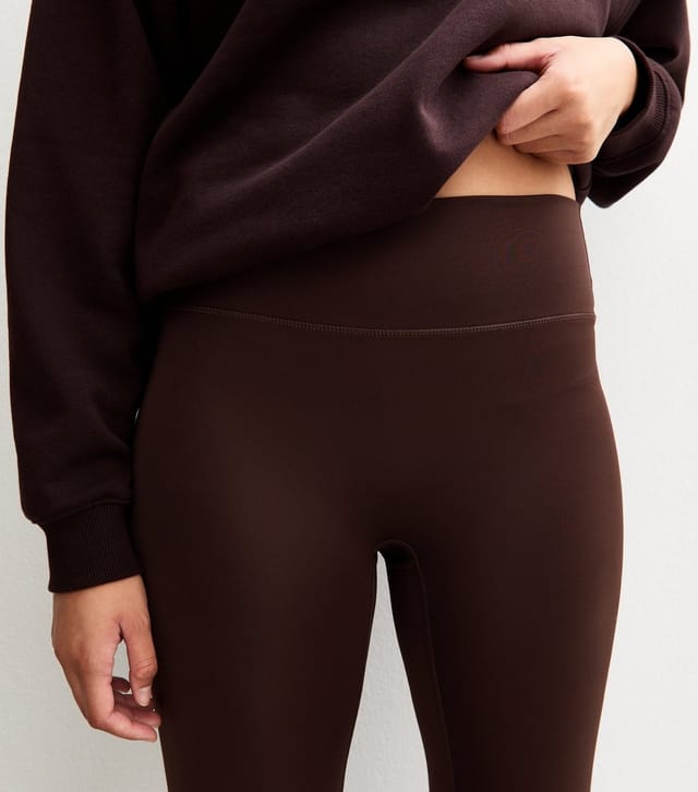 New Look Women's Dark Brown Athleisure Leggings New Look - 3