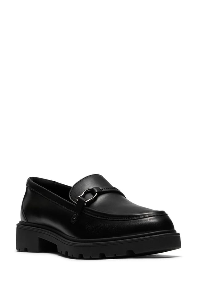 Clarks Clarks Women's Code L Step Leather Shoes Black - 3