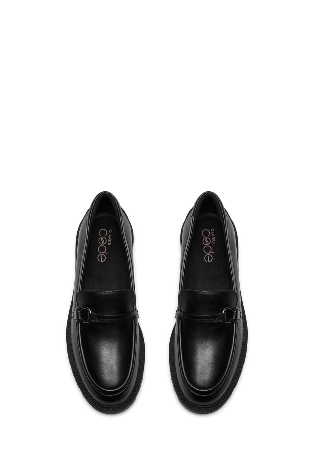 Clarks Clarks Women's Code L Step Leather Shoes Black - 4