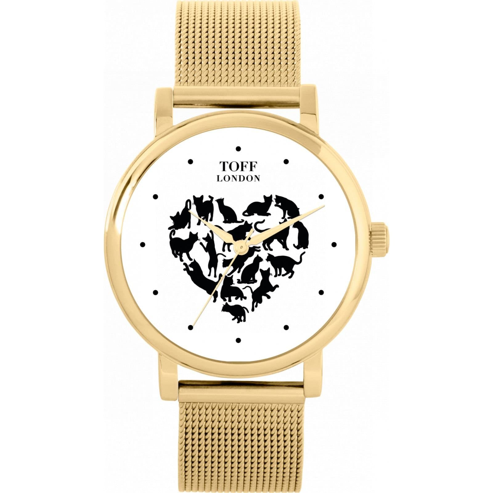Toff London Toff London Women's Cats Watch in Gold