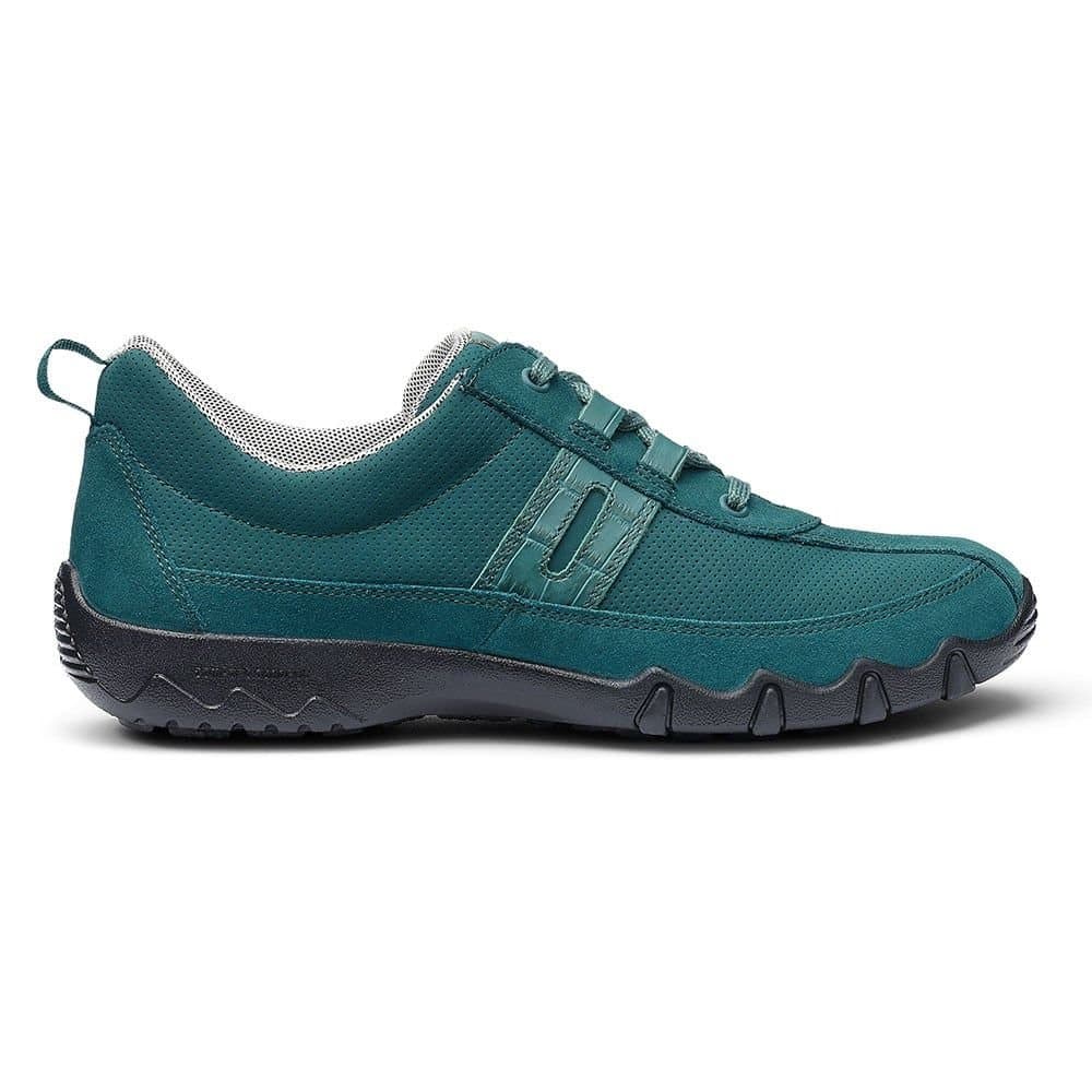 Hotter Hotter Women's Wide Fit 'Leanne II' Trainers in Bottle Green