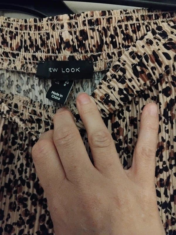 New Look Leopard wide leg trousers
