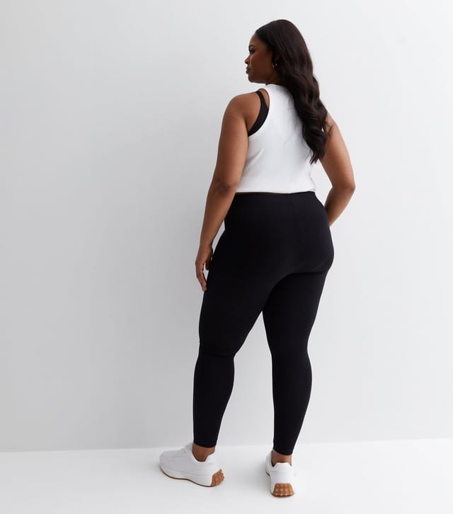 New Look Women's Plus Size 2 Pack Black Jersey Leggings Curves New Look - 3