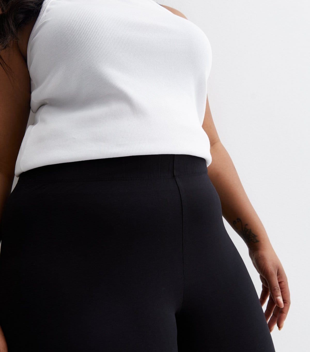 New Look Women's Plus Size 2 Pack Black Jersey Leggings Curves New Look - 4