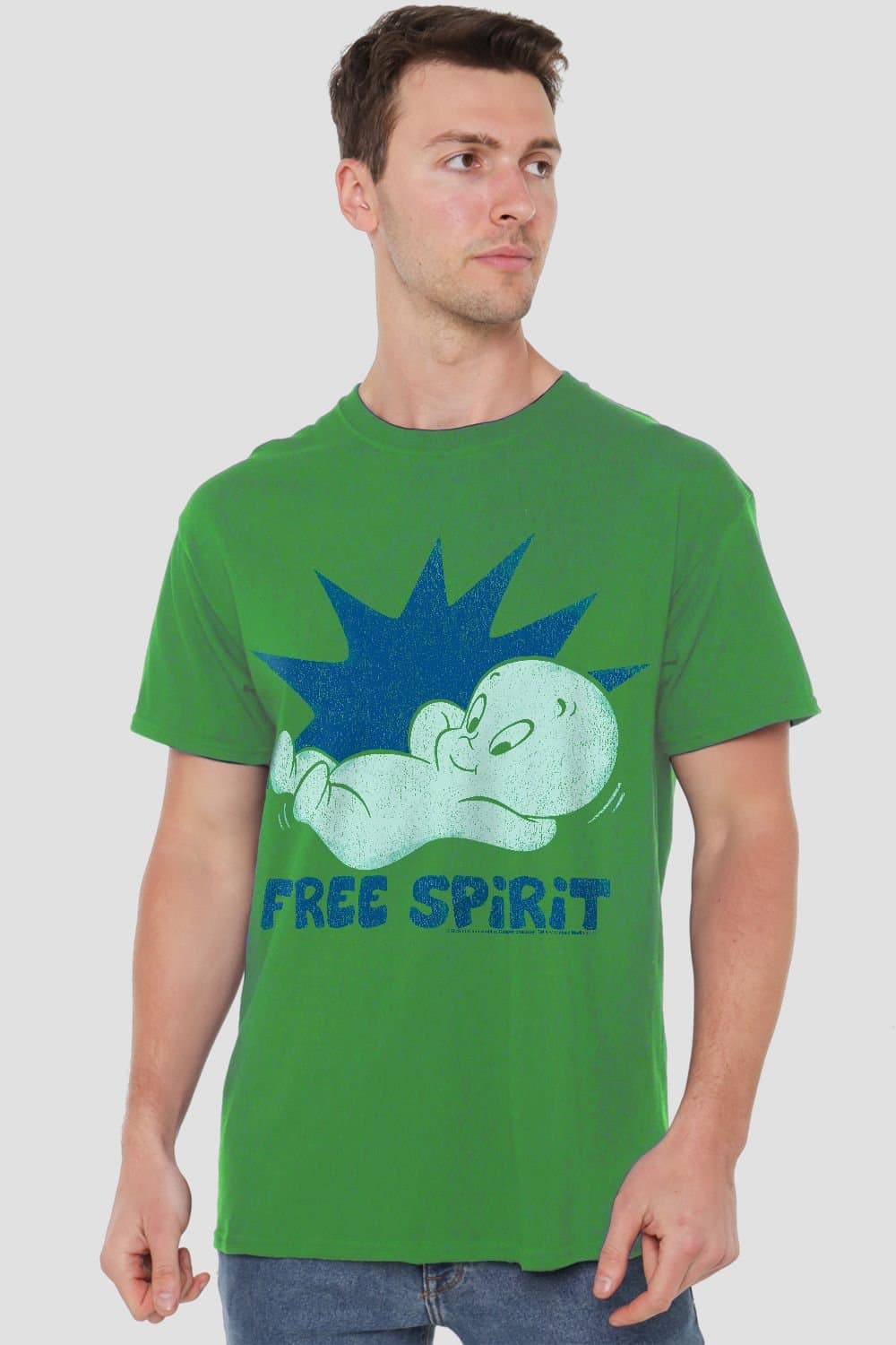 NBCU NBCU Men's Casper Free Spirit T-Shirt, Dark Green