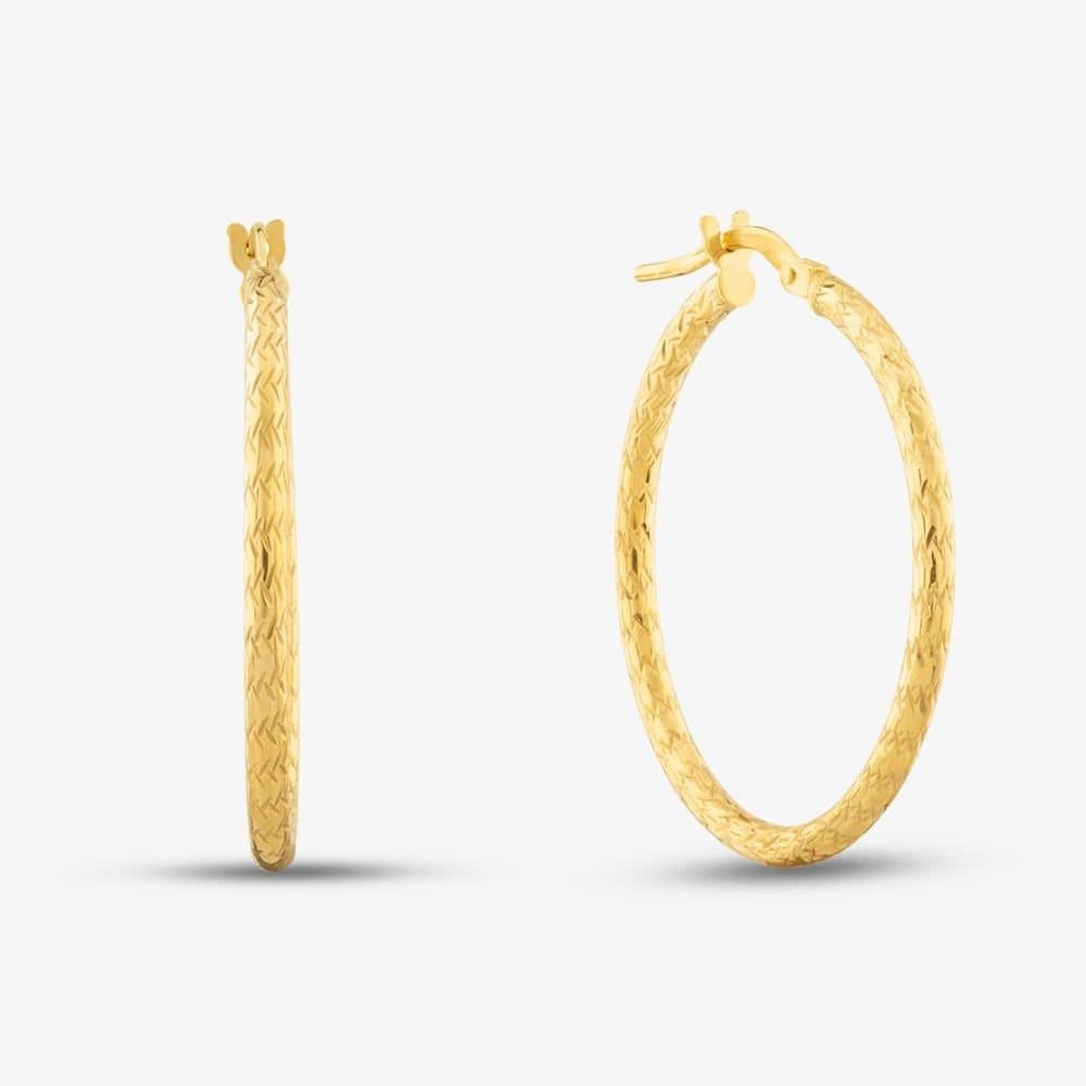 T.H.Baker T.H.Baker Gold Hoop Earrings 30mm