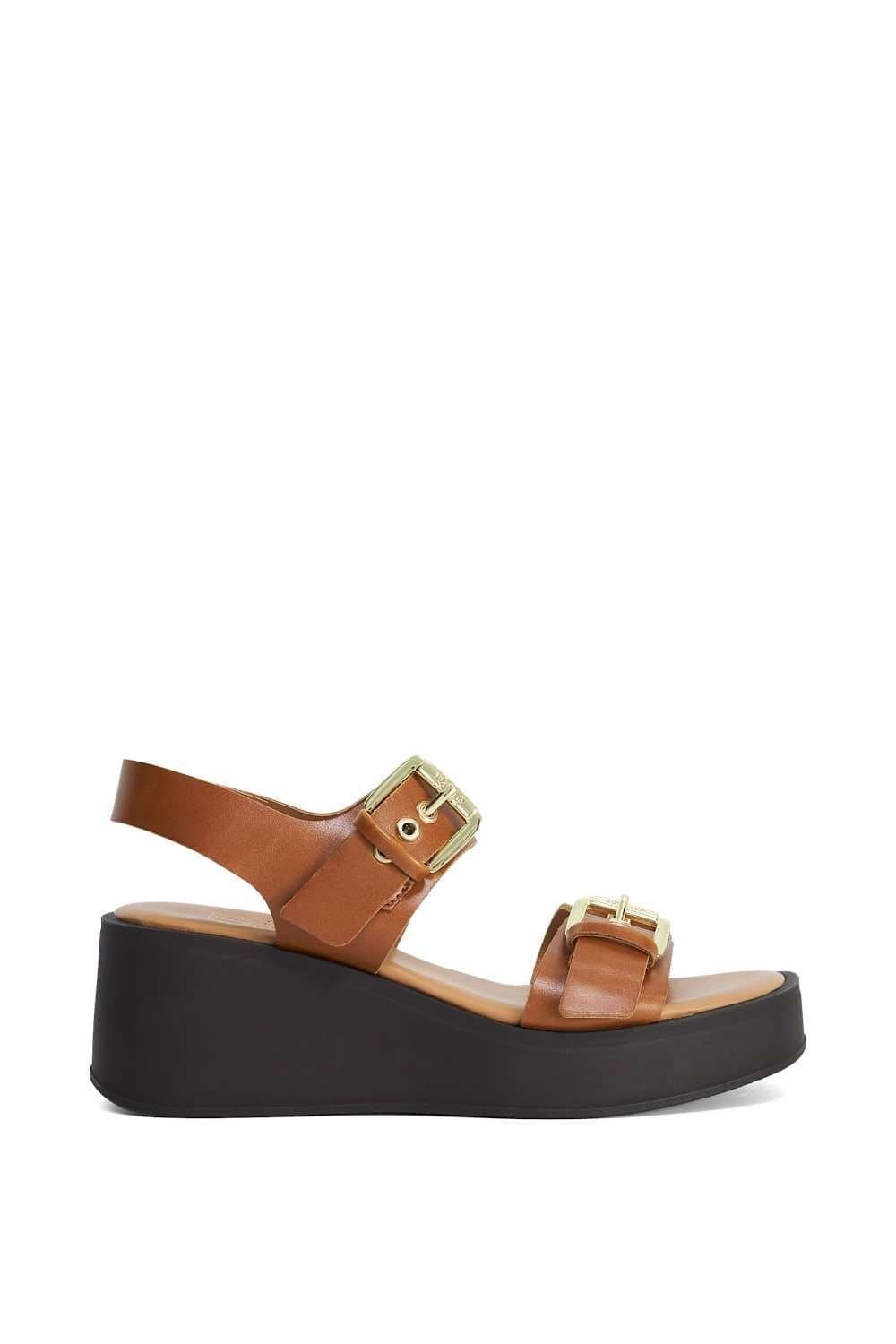 Dune London Dune London Women's 'Karola' Leather Sandals in Natural