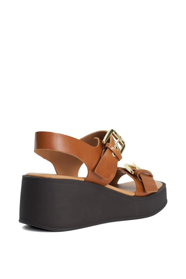 Dune London Dune London Women's 'Karola' Leather Sandals in Natural - 3