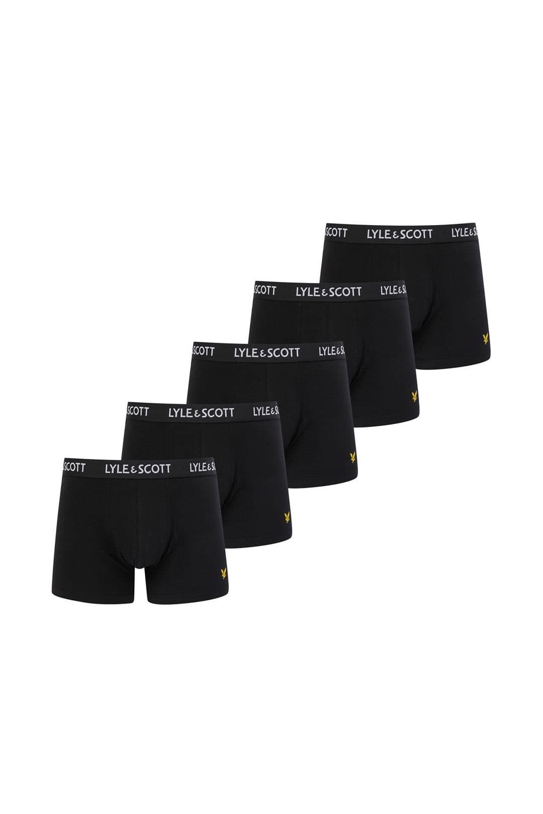 Lyle & Scott Lyle & Scott Men's Miller 5 Pack Core Trunks Black