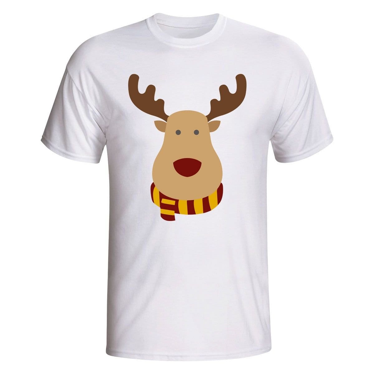 Motherwell Motherwell Men's Rudolph Supporters T-Shirt in White - 1