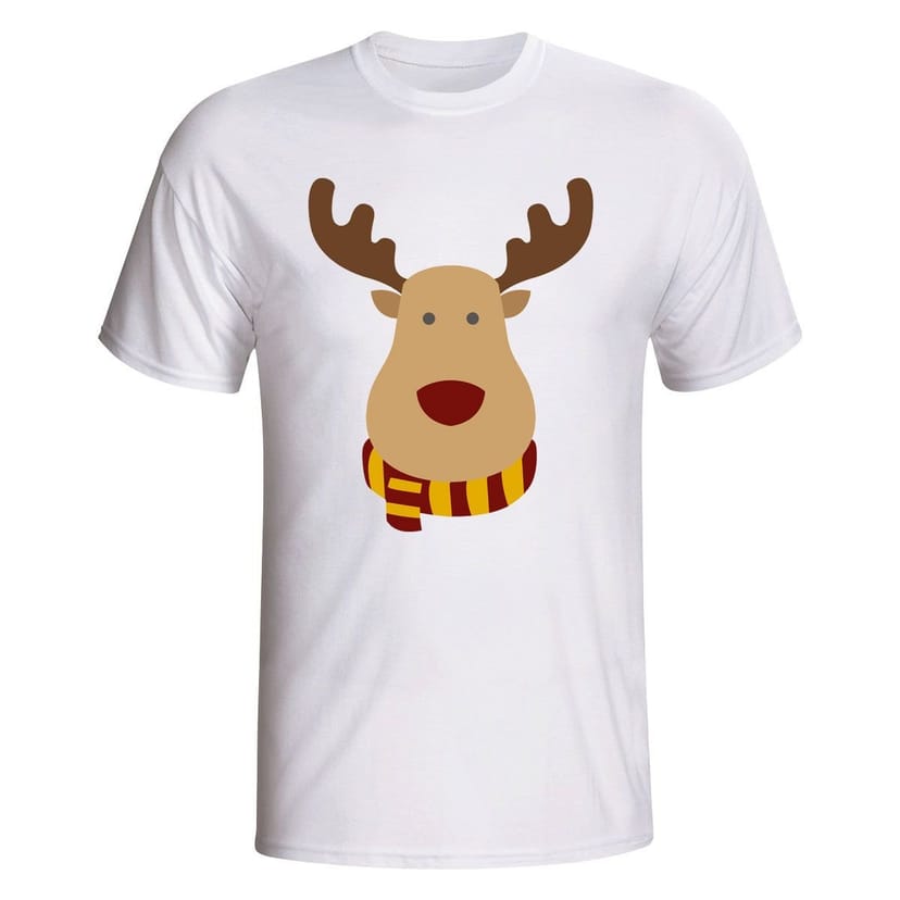 Motherwell Motherwell Men's Rudolph Supporters T-Shirt in White - 1