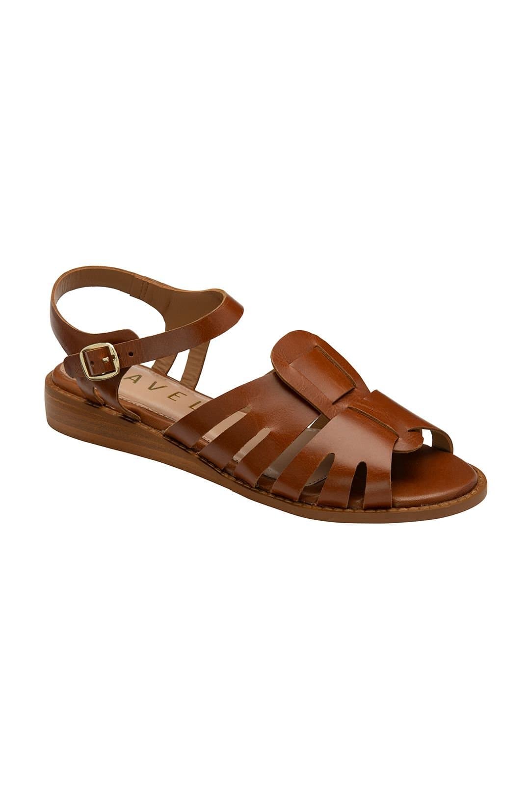 Ravel Ravel Tan Leather 'Dilston' Fisherman Sandals