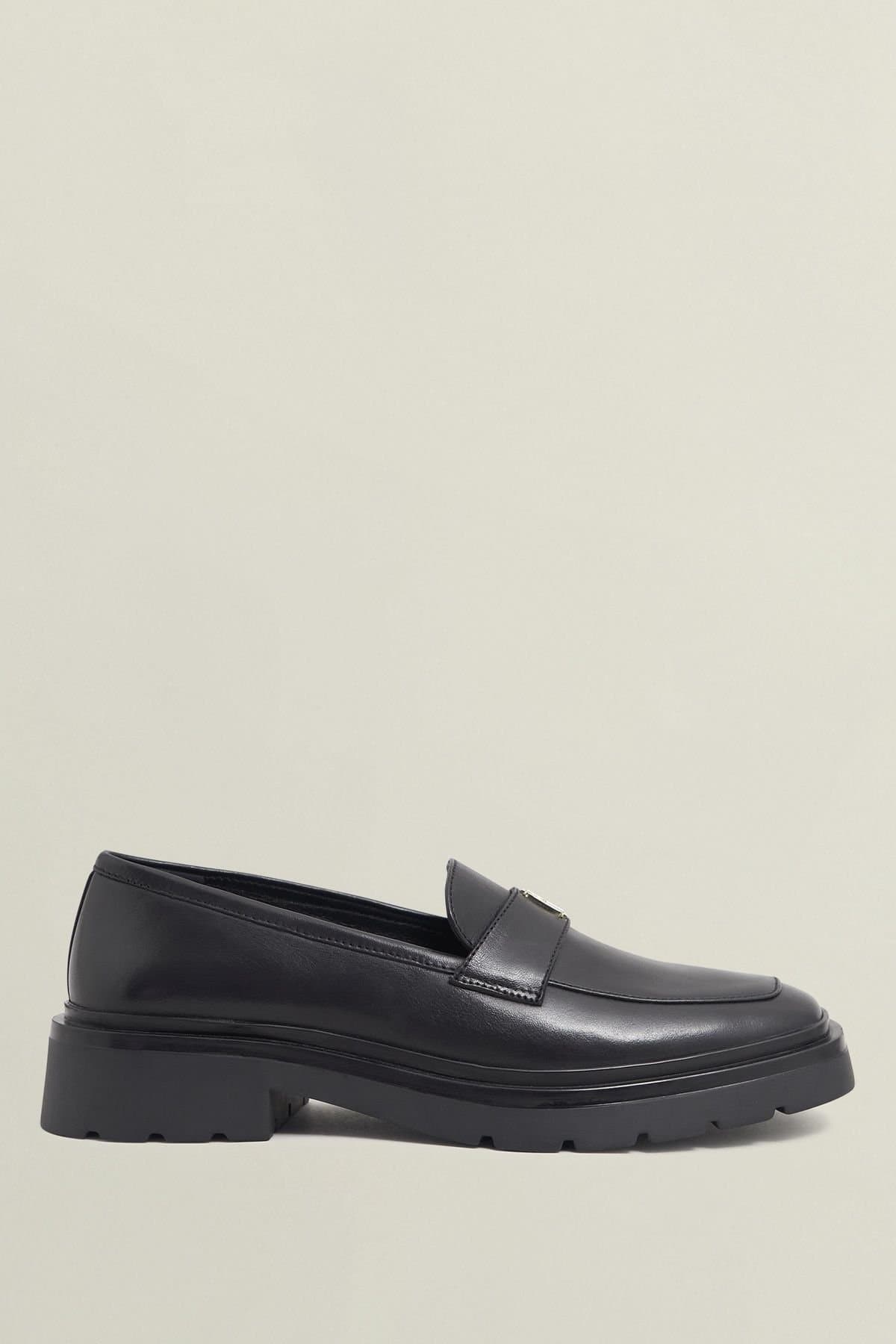 Hobbs London Hobbs London Women's Platform Penny Loafer in Black
