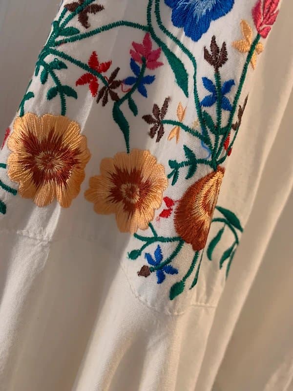 ASOS White embroidered top