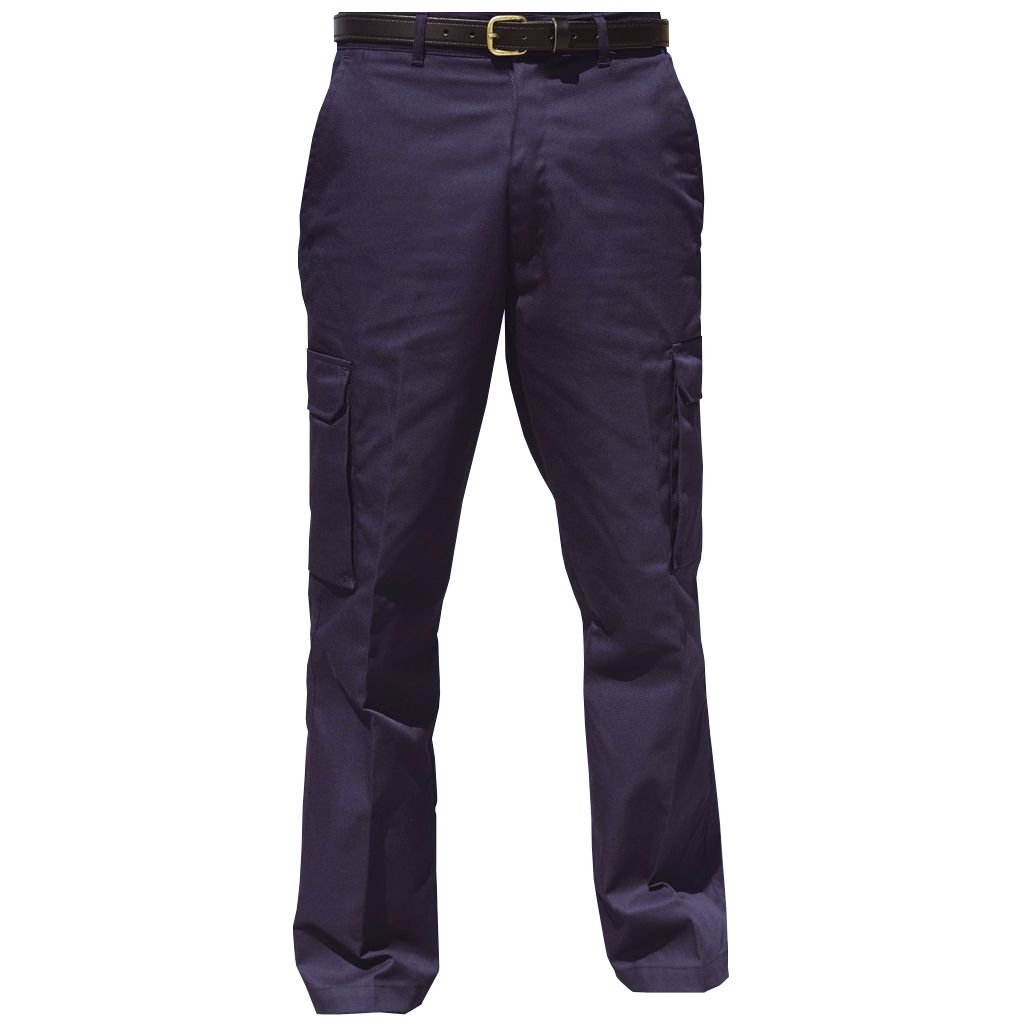 Warrior Warrior Men's Cargo Workwear Trousers in Navy - 3