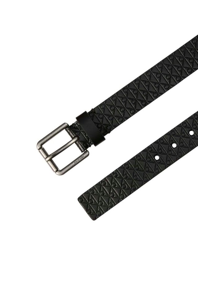 Calvin Klein Calvin Klein Men's Casual Roller Buckle Aop 35Mm Black Aop/Antique Silver - 2