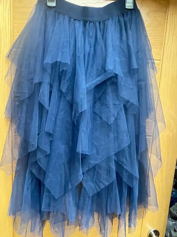 Tulle Beautiful tulle net mesh chiffon ruffle skirt